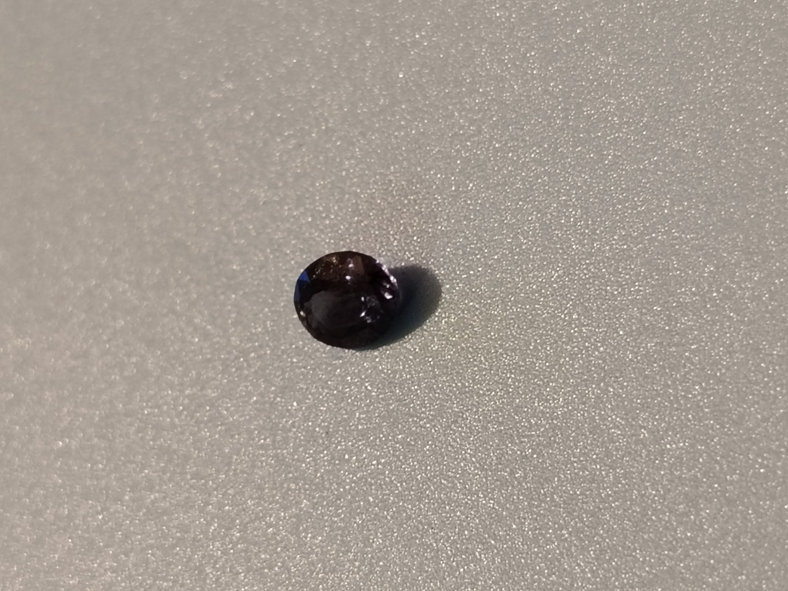 Purple Blue VC Sapphire Oval Cut 0.86 ct 5.6 x 4.9 mm