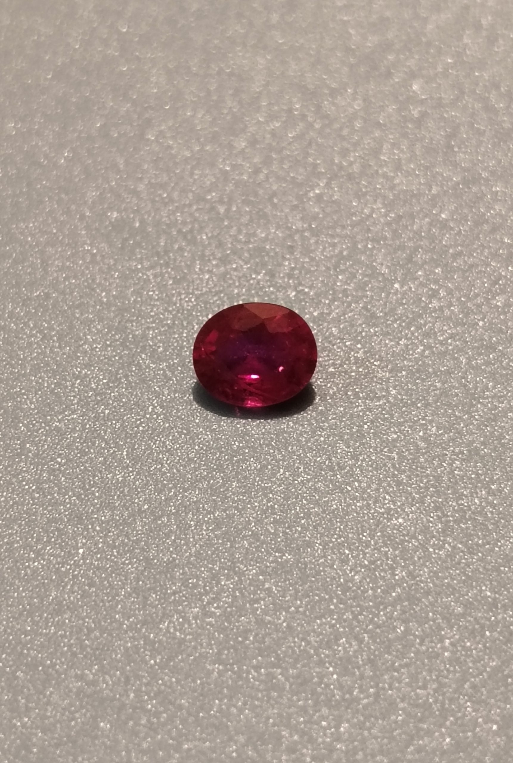 0.56 ct Oval Purple Red Ruby – Mozambique