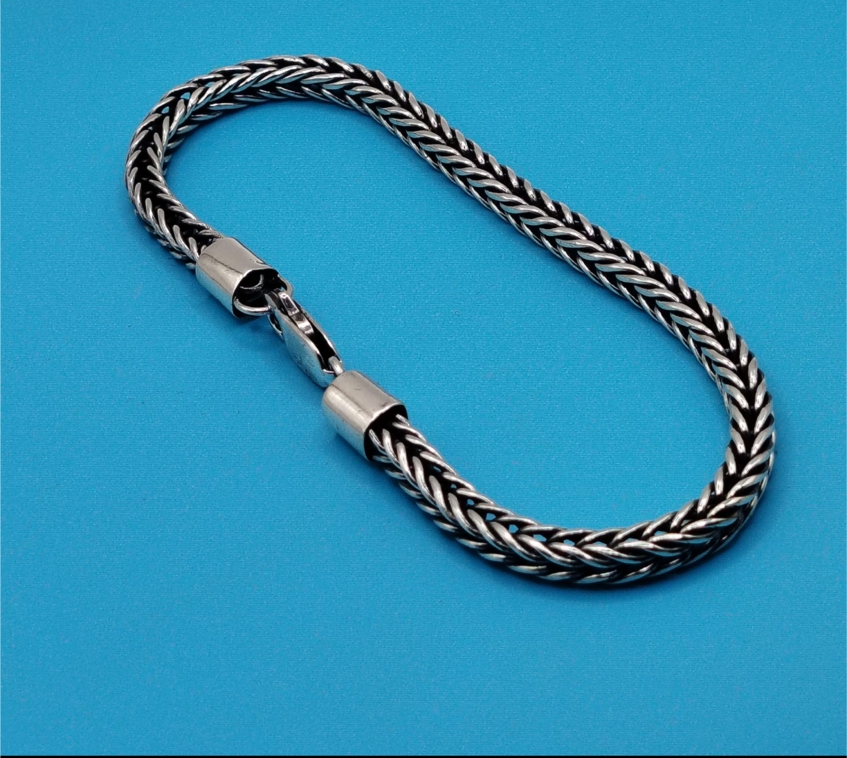 Minimalist Woven Bali Bracelet 925 Sterling Silver